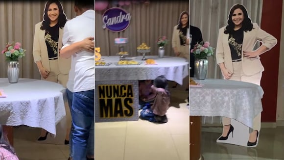 Decoran fiesta con temática del programa "Nunca Más" y Andrea Llosa responde: "La próxima invítenme"