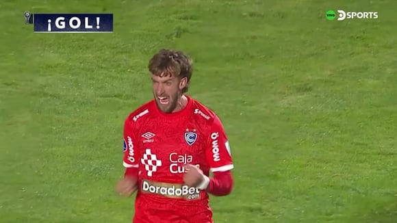 Gaspar Gentile marcó el 1-0 de Cienciano vs Deportes Iquique. (Video; DSports)