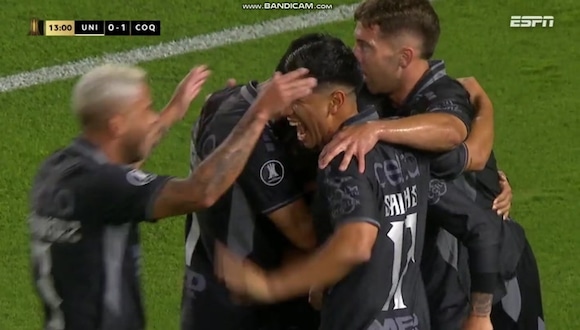 Gol de Cristián Zavala para el 1-0 de Coquimbo Unido vs. Universitario. (Video: ESPN)