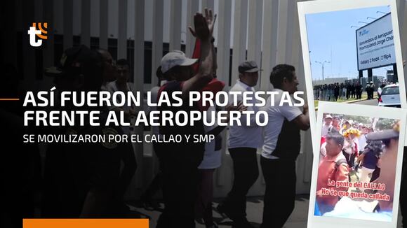 CALLAO: Imágenes del tenso enfrentamiento entre comerciantes y manifestantes que se dirigían al aeropuerto Jorge Chávez