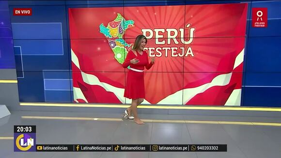 Fátima Aguilar se luce bailando marinera en vivo por fiestas patrias