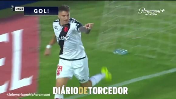 Gol de Pablo Vegetti para el 2-0 del Melgar vs. Vasco da Gama por la Copa Sudamericana 2025 (Video: Paramount).
