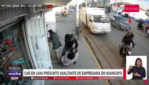 Cae en Lima presunto asaltante de empresaria en Huancayo