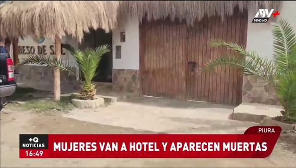 Dos mujeres son halladas muertas en hostal de Colán. Video: ATV
