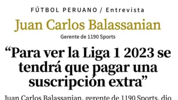 Consorcio Fútbol Perú lanzó campaña contra nuevo modelo de la la Liga1 (@Golperu)