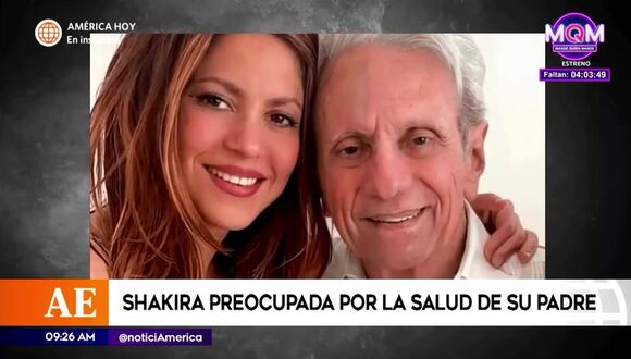 Shakira: Cantante se encuentra preocupada por el estado de salud de su padre de 91 años