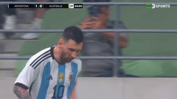 Lionel Messi buscó el gol olímpicó ante Australia (Video TYC Sports)