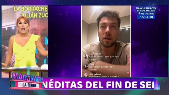 Magaly Medina le dice 'patético' a Julián Zucchi.