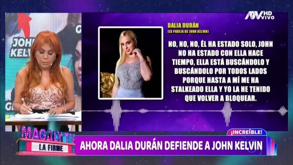 TROME | Dalia Durán defiende a John Kelvin (Magaly TV)