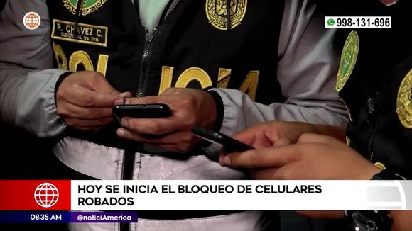 Hoy inicia bloqueo de celulares robados