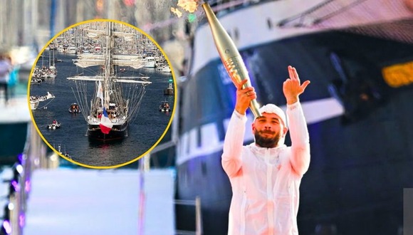 La llama olímpica llegó a las costas de Francia
