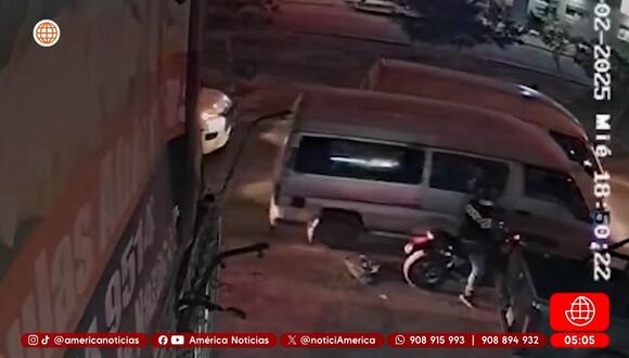 Revelan imágenes del ataque a balazos a una combi en Comas