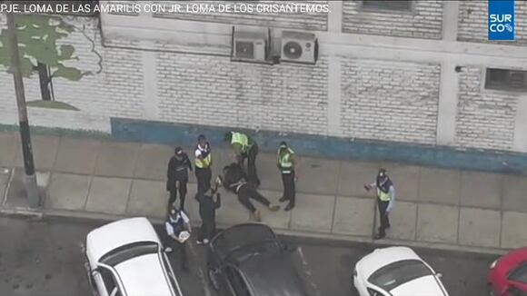 Surco: El preciso instante en el que capturan a ‘sicario’ (Video: Municipalidad de Surco)