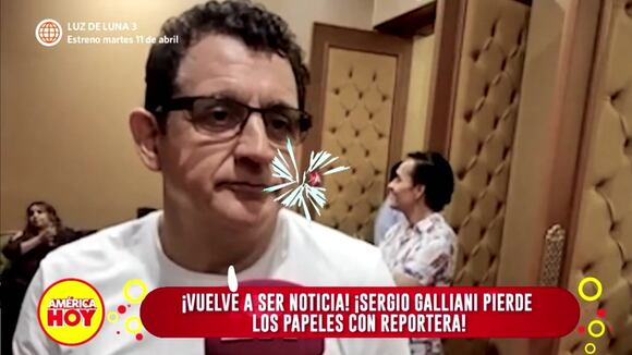 Sergio Galliani pierde los papeles con reportera