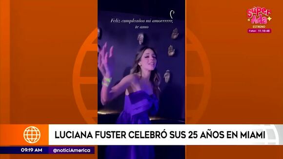 Luciana Fuster celebró sus 25 años en Miami