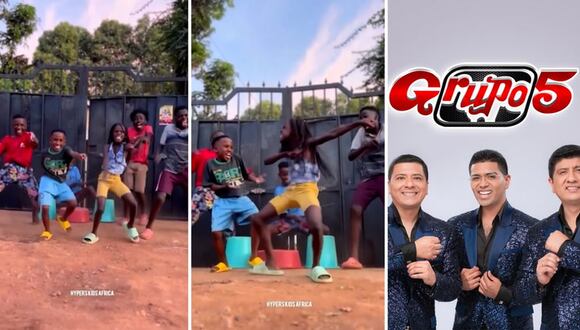 TikTok: niños de conocido grupo africano bailan al ritmo de ‘La culebrita’ del Grupo 5