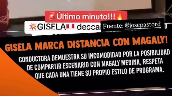 TROME- Gisela no descarta ‘junte’ con Magaly en los escenarios, pero pide evitar comparaciones: “No tengo nada que ver con ella”