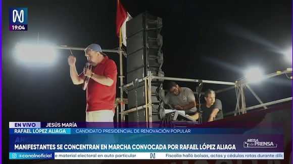 TROME- Rafael López Aliaga envía mensaje a Keiko Fujimori y exige al JNE elecciones complementarias en mitin