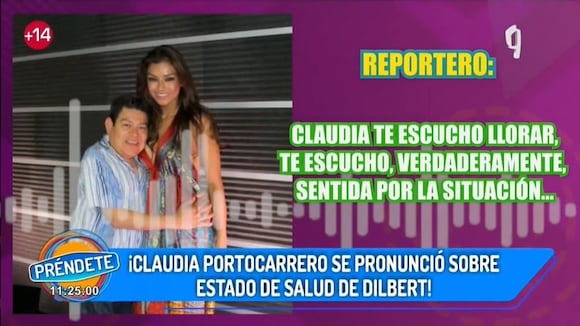 TROME - Claudia Portocarrero rompe en llanto al hablar sobre la salud de Dilbert Aguilar: “Con la ayuda de Dios saldrá bien”