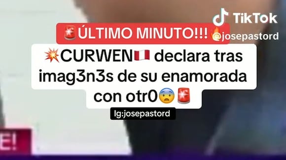 TROME - Curwen responde a Magaly tras imágenes de su novia Carlita ¿besándose a otro?: “Invítame a tu programa”