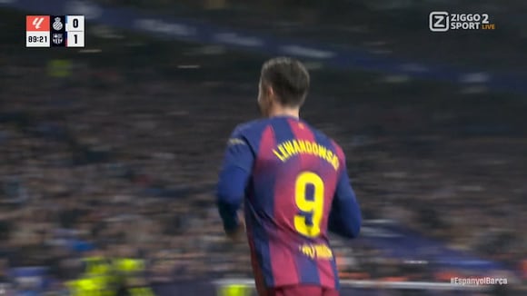 Gol de Lewandowski para el 2-0 de Barcelona vs Espanyol. (Video: BEIN Sports)