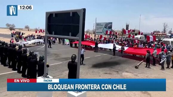 Protestas en la frontera con Chile