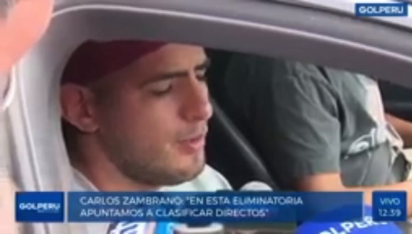 Carlos Zambrano sobre situación de Angelo Campos