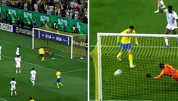 El increíble gol que erró Cristiano Ronaldo abajo del arco