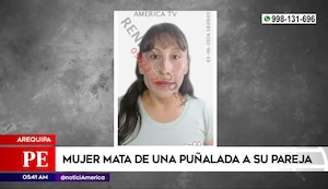 Arequipa: Mujer mata a su conviviente con cuchillo de cocina | VIDEO