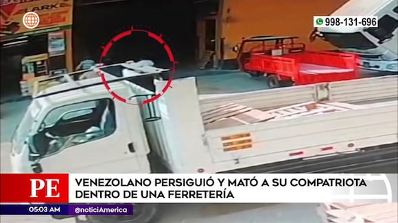 La Victoria: Extranjero persiguió y mató a compatriota dentro de ferretería