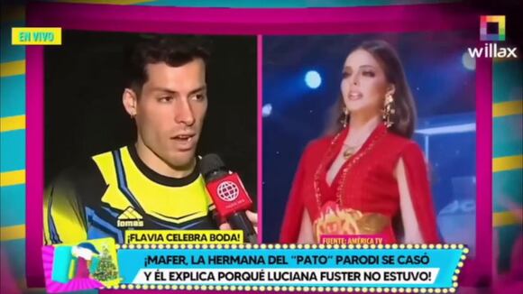 Patricio Parodi explica por qué Luciana Fuster no estuvo en la boda de su hermana.