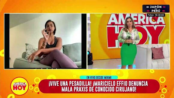 Maricielo Effio denuncia a médico cirujano