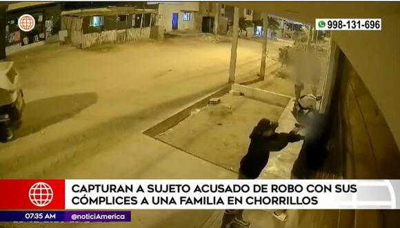 Chorrillos: Así fue asalto armado a una familia en la vía pública