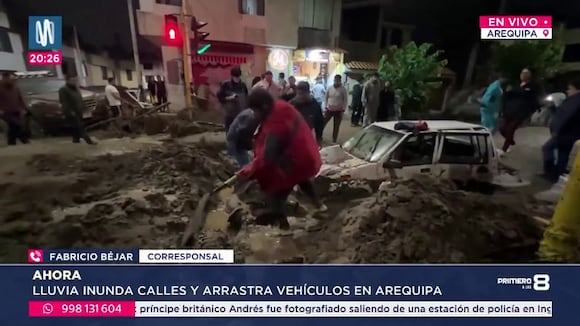 TROME - ¡Inundaciones en Arequipa! Torrenteras se desbordan y arrasan con todo tras intensas lluvias