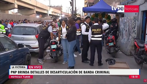 Desarticulan banda criminal en La Victoria