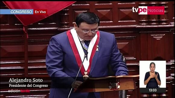 Congreso: discurso de Alejandro Soto