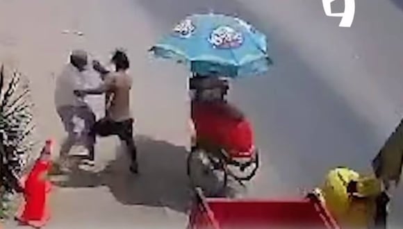 TROME | Heladeros se pelean en Chimbote (Redes sociales)