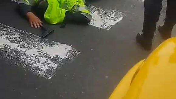 TROME - Balacera en San Borja: Policía es herido de bala tras feroz persecución a delincuentes.