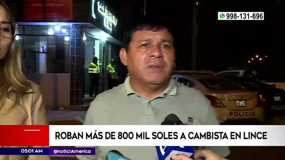 Secuestran a cambista y le roban 800 mil soles