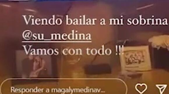 Magaly Medina apoya a su sobrina en concurso de marinera