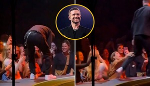 Por usar su celular, fan perdió la oportunidad de interactuar con Justin Timberlake en concierto