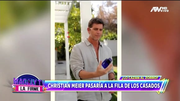 TROME | Christian Meier estaría a punto de casarse