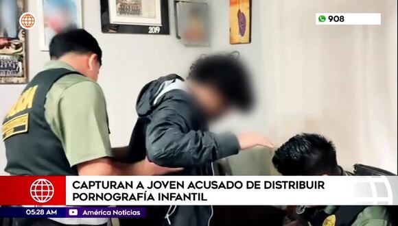 Callao: capturan a joven acusado de distribuir pornografía infantil