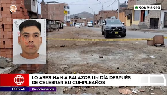 Asesinan a joven a balazos un día después de su cumpleaños