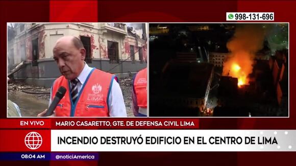 Fotos del interior de casona que se incendió en el centro de Lima