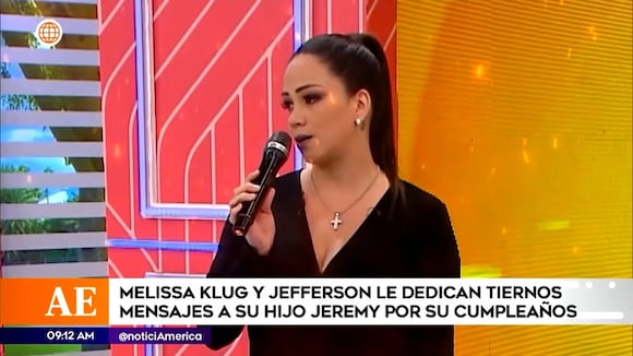 Melissa Klug y Jefferson Farfán sobre su hijo