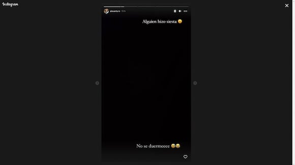 Ale Venturo su hija en Instagram