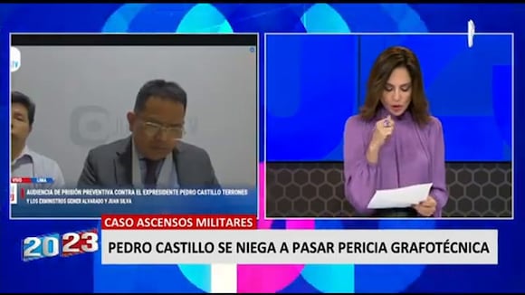 Pedro Castillo se negó a pasar prueba grafotécnica