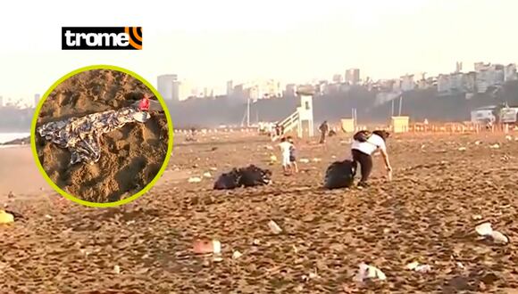 TROME | Playa Agua Dulce lleno de basura