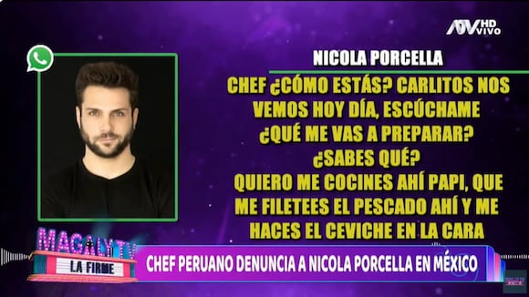 TROME - Nicola es acusado por chef peruano estafarlo y apropiarse de su carta: “Me trajeron hasta México con engaños para robarme mis recetas”